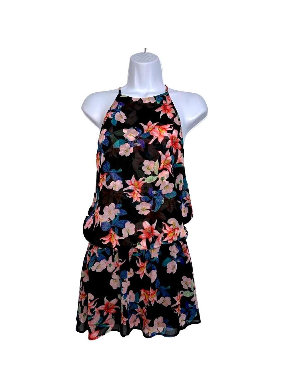 Show Me Your Mumu Hammock Halter Mini Dress in Hololumu Tropical, SM